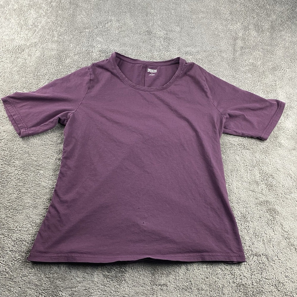 Duluth Trading Co. Sweatshirt Short Sleeve‎ Womens Large Burgundy